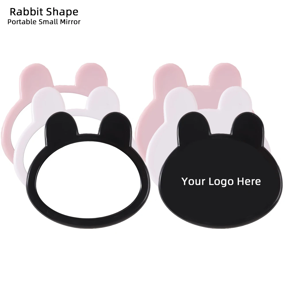 1 Pc Personalized Custom Logo Small Portable Mirrors Lovely Cute Souvenir Party Wedding Gift Ideas Mini Kawaii Compact Mirror
