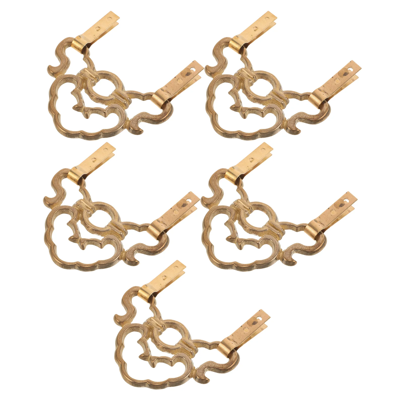 

5 Pcs Bronze Frame Hook niture Hardware China Copper Hooks Decorative Painting Mirror Hanger Picture Hangers Chinese