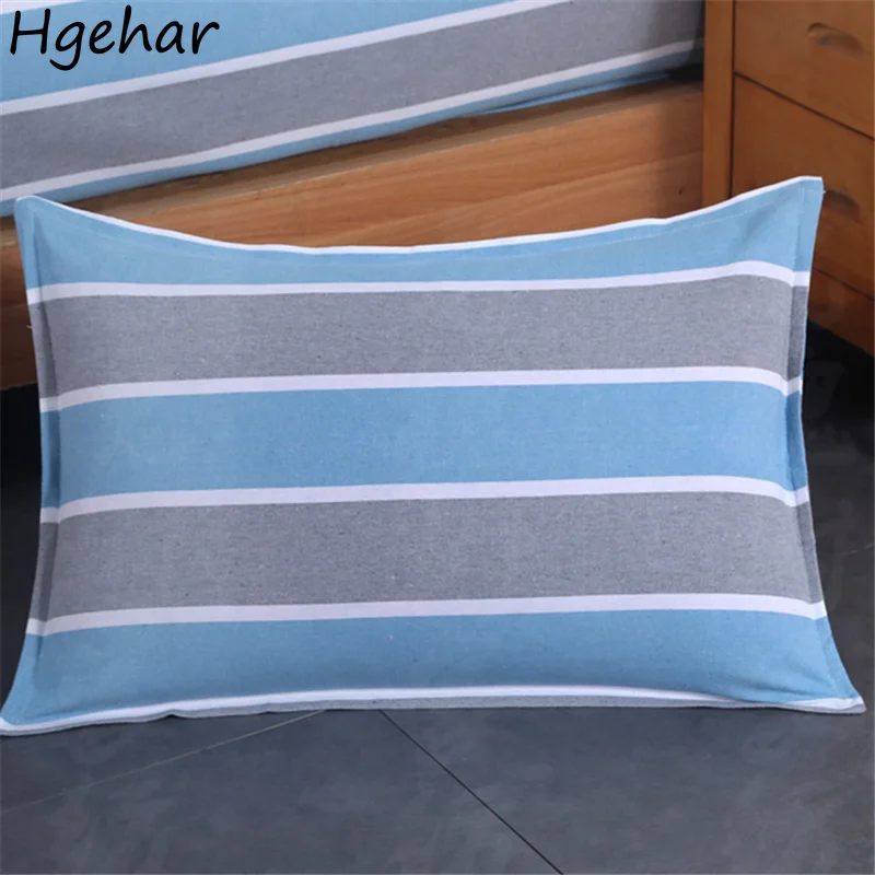 

47*74cm Pillowcase Thicker Bedroom Four Seasons Skin-friendly Anti-Mite Qualified Cover Simple Striped Breathable Anti-Static