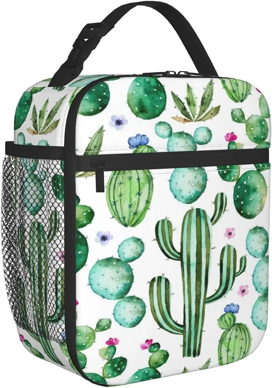 Green Camo Insulated Lunch Bag for Teen Boys Men, Reusable Leakproof Cooler Camouflage Lunch Box Bag for Kids School