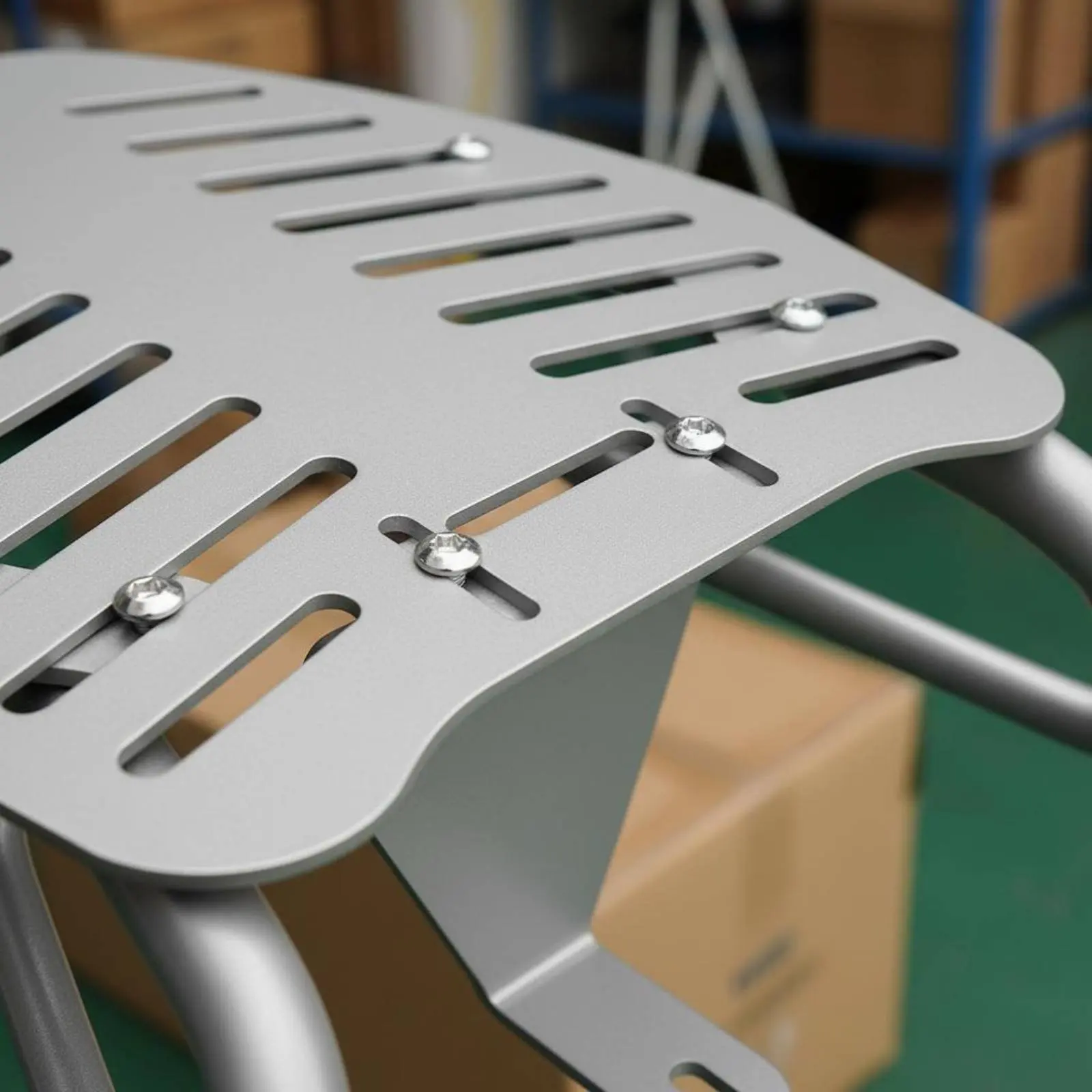 Motorcycle Storage Box Bracket Sturdy Duty Motorcycle Rear Luggage Rack Electric Scooter Load Brace Strong Iron Construction