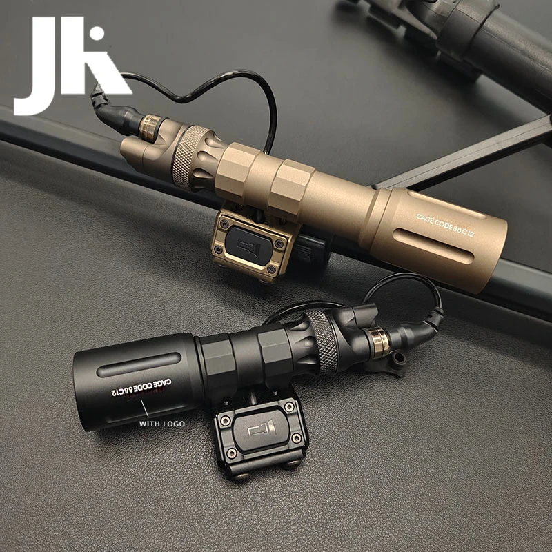 With Original LogoTactical V2 Flashlight Hunting Weapon Lamp 1300LM Airsoft Scout Light Modbutton Pressure Switch 20MM Rail