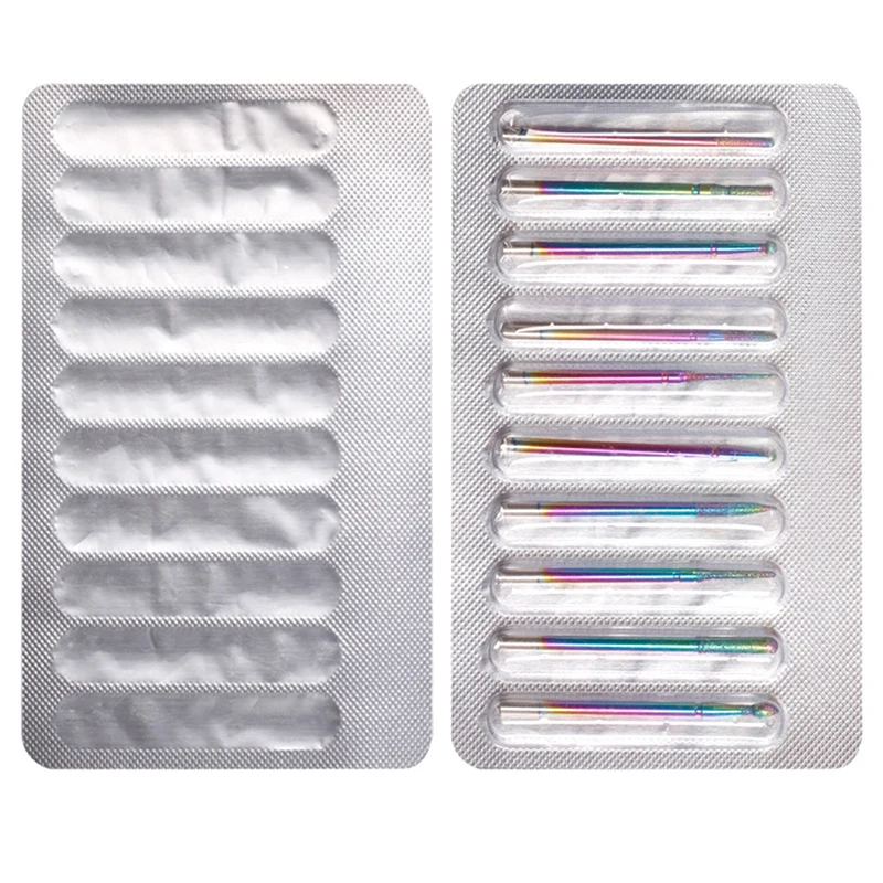 10 Stück Diamant fräser für Maniküre Hartmetall Nagel bohrer Kits Ausrüstung Werkzeug Nagel bohrer Zubehör Nagels chleif kappe
