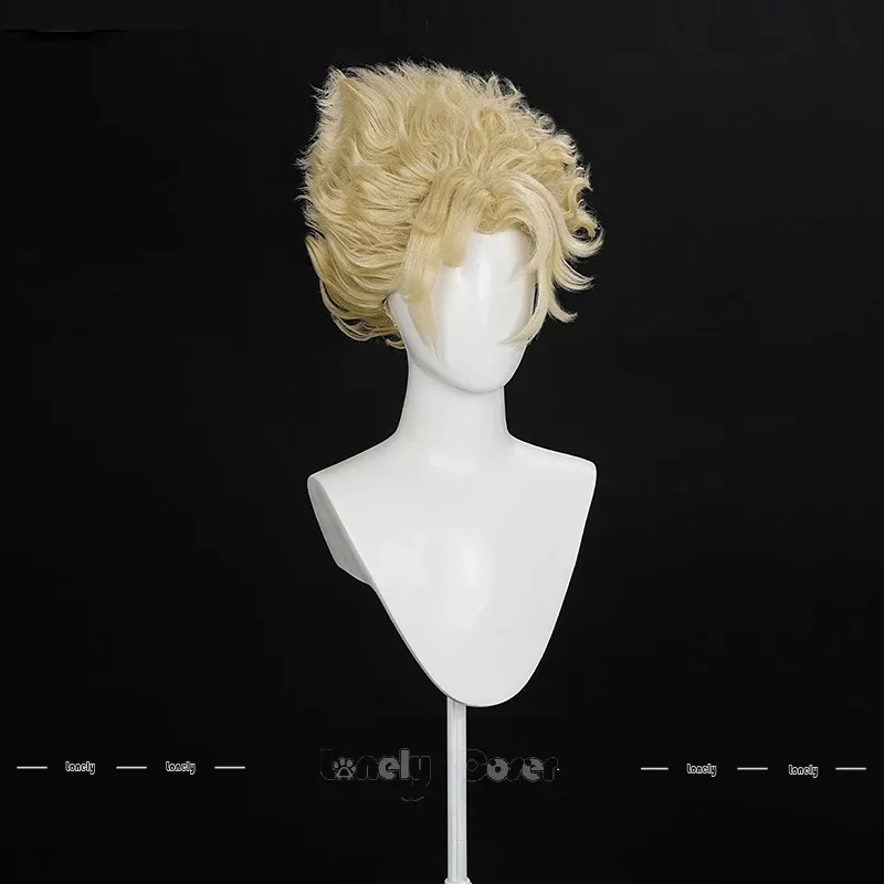 الهوية الخامس Hullabaloo شعر مستعار تأثيري ألمع ستار مايك مورتون شقراء الأفرو خصلات الشعر المستعار للرجال النساء الفتيات حفلة عيد الهالوين #5