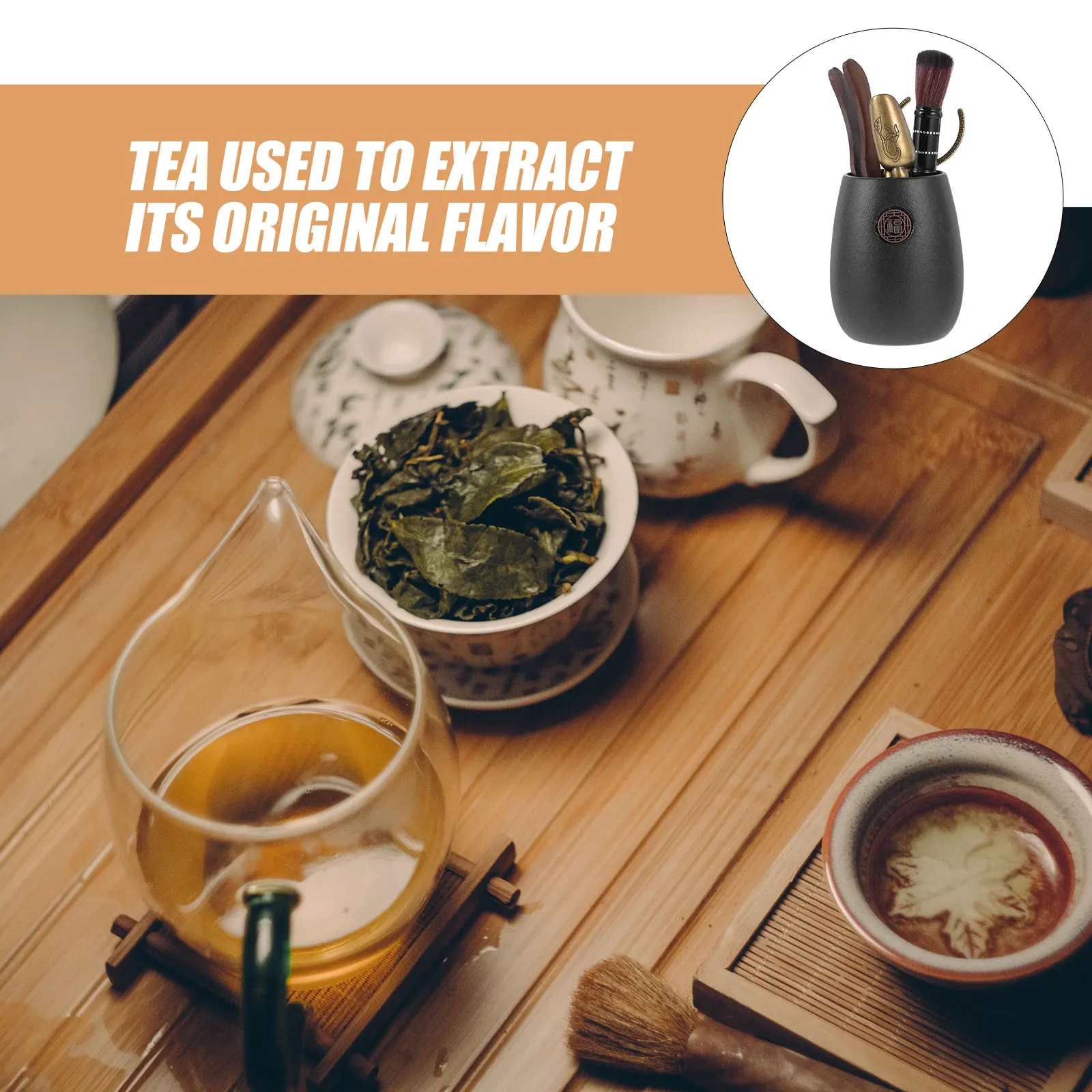 

1 set 1 Set Art Six Gentlemen Set Elegant Ceramic Tea Making Tools Kung Fu Tea Ceremony Accessories For Gift