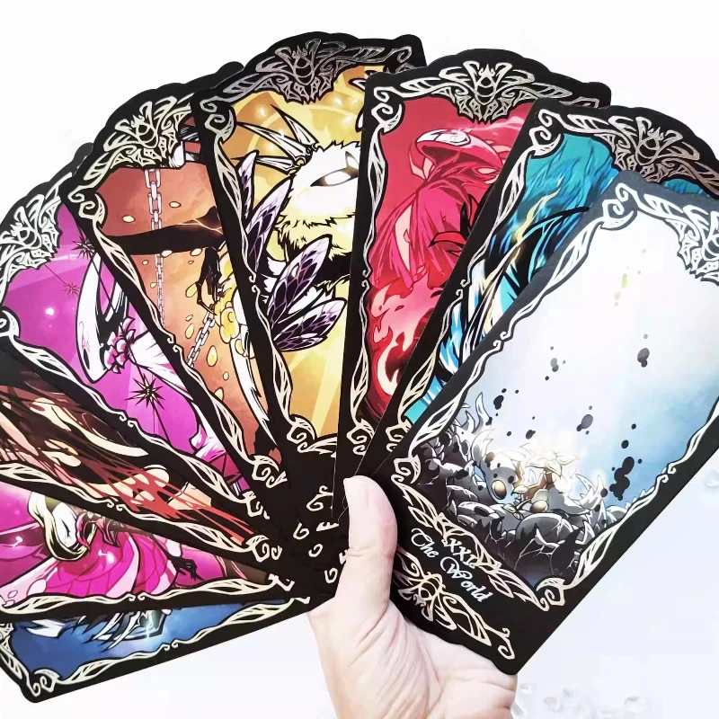 

New Arrival Hollow Knight Fan-Made Paper Exquisite Tarot Cards Game Peripherals Birthday Gift