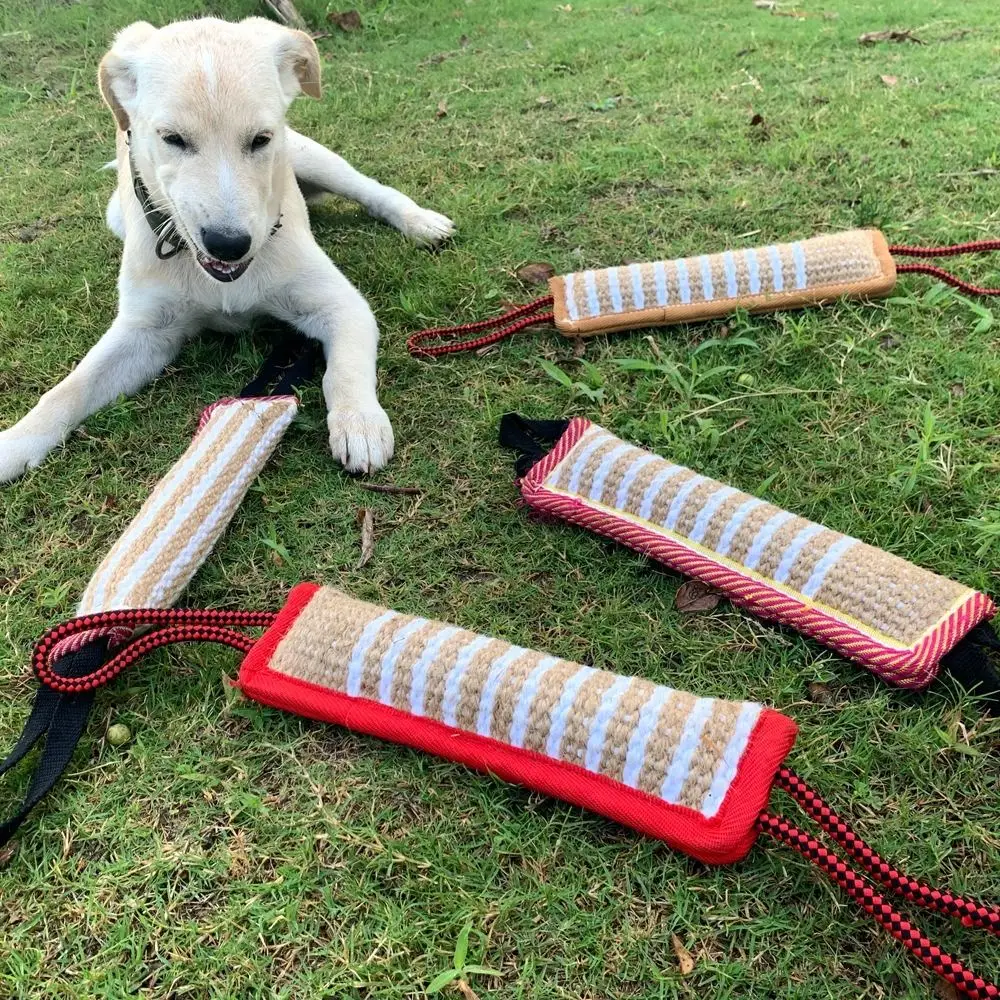 

Puppy Chewing Toy Bite-resistant Dog Bite Pillow Interactive Durable Dog Tug Toy Rope Handles Pet Chew Sticks for Cats and Dogs