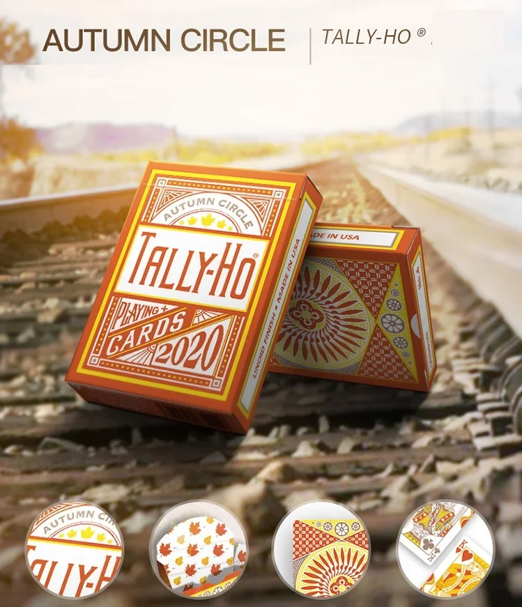 Tally-Ho Autumn Circle Back Playing Cards Deck USPCC Collectible Poker Entertainment