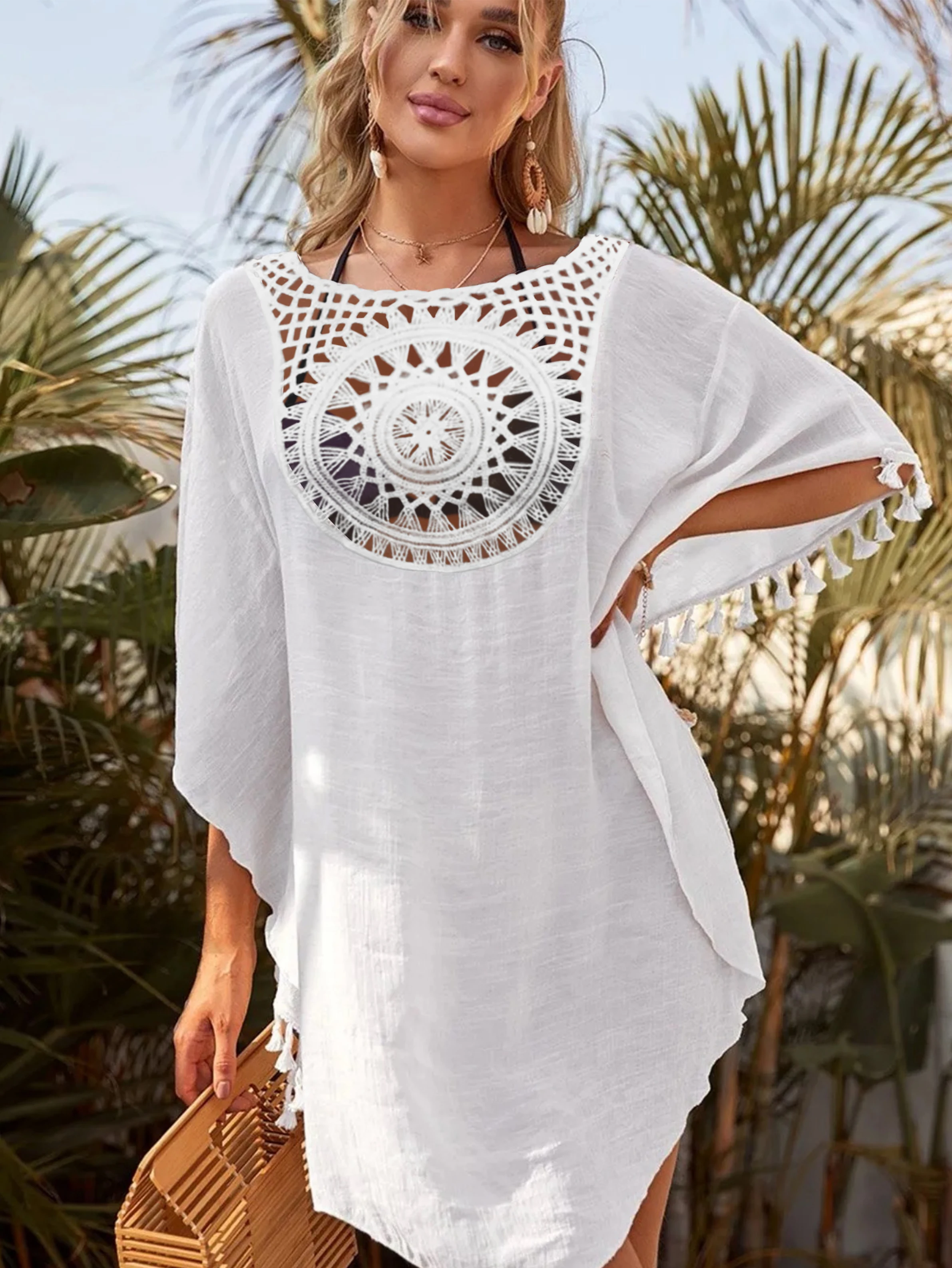 

Женское элегантное классическое модное платье с кисточками для отпуска