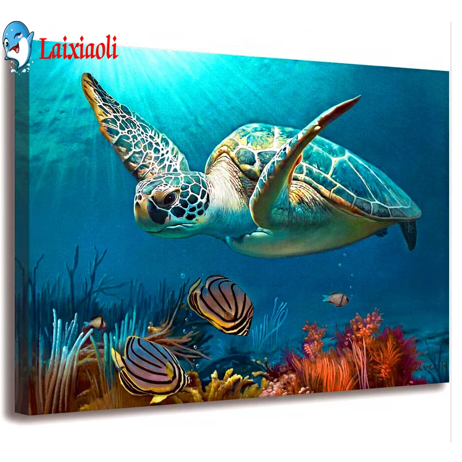 

Diamond Painting Full drill sea turtle Pictures Of Rhinestones 5D DIY Diamond Embroidery Sale animal Mosaic puzzle Home Decor