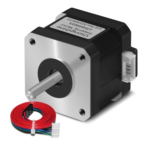 Motor paso a paso Usongshine Nema17 17HS4401 1.8 °   Motor 1.5A 42N.cm 42BYGH 4 conductores para impresora 3D de máquina de grabado láser CNC Roter