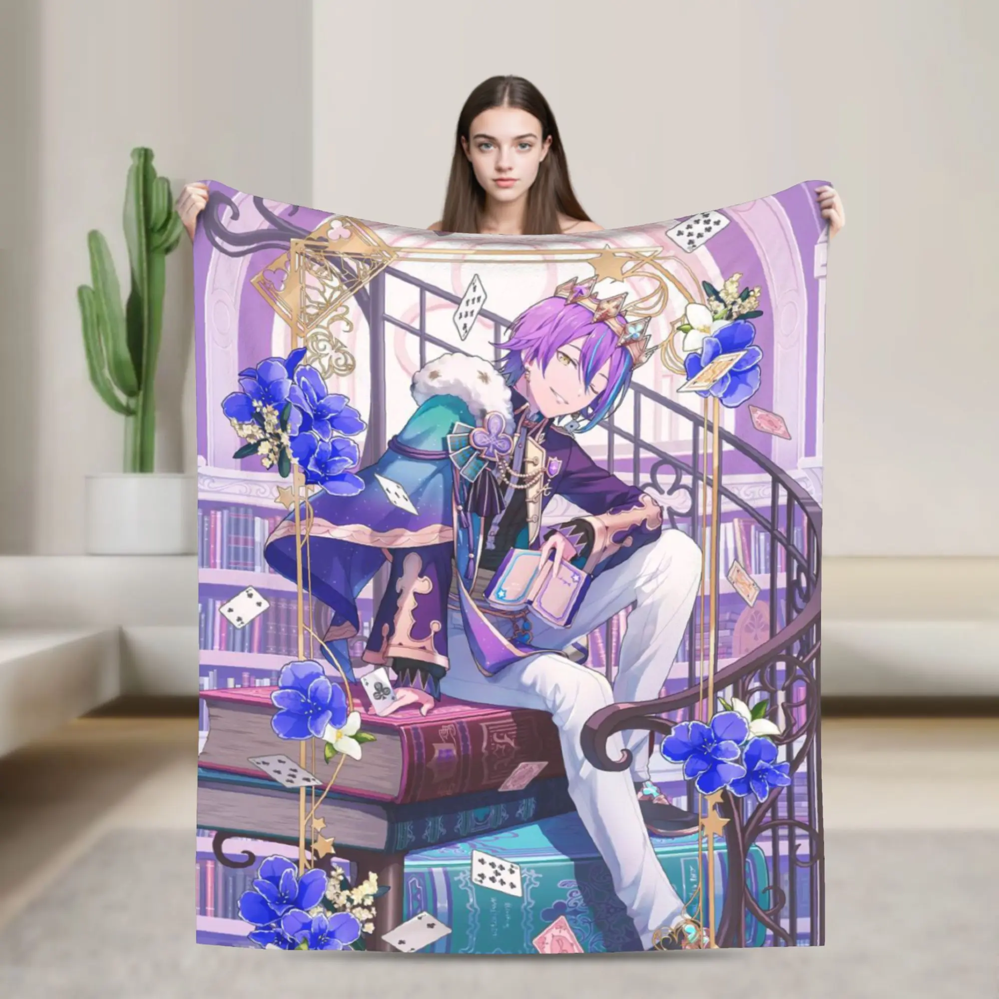 Rui Kamishiro Blanket Warm Cozy Fluffy Wonderlands x Showtime Throw Blankets for Bed 50x60 Inch Multiple Sizes Bedding Throws