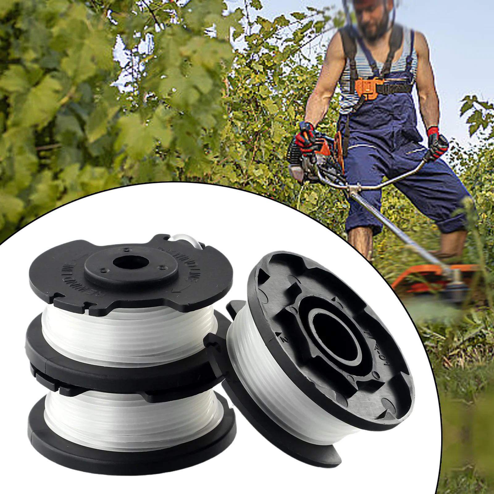 3 قطعة بكرة خط الاستبدال لـ Einhell GE-CT 18/28 Li اللاسلكي العشب الانتهازي اكسسوارات حديقة أداة السلطة جزء