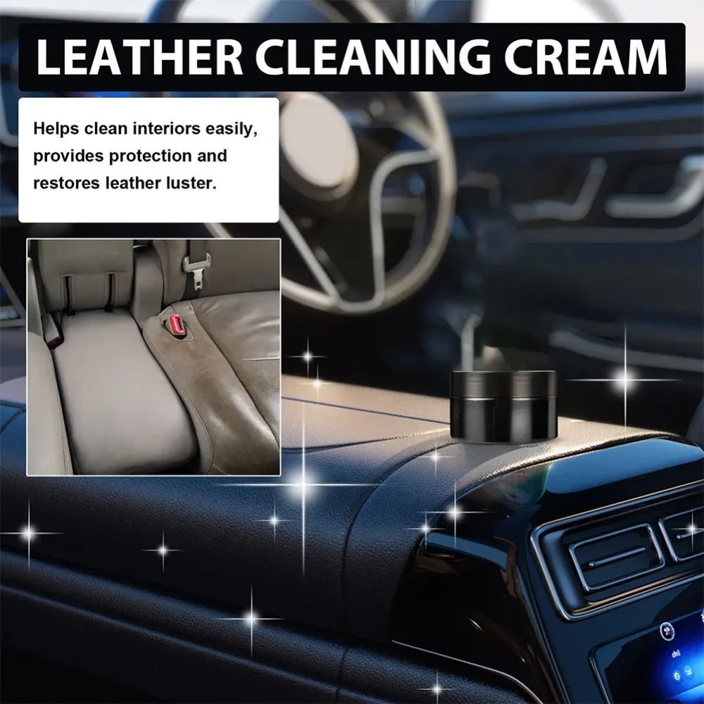 Car Leather Seat Maintenance Care Oil Multifunctional Cream Interior Polishing Stain Removal Refurbished Leather Sofa Cleaning