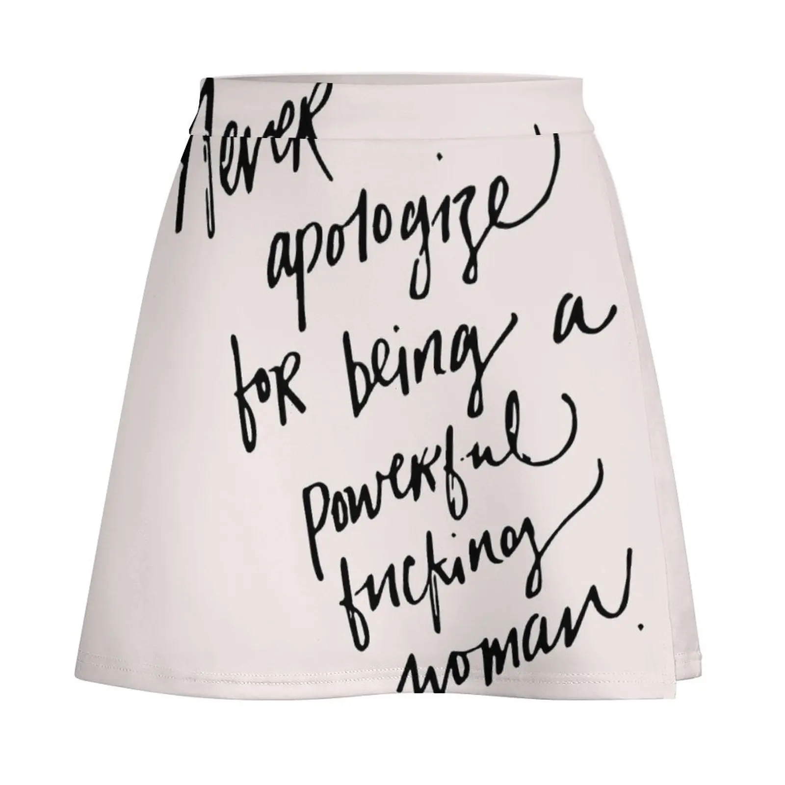 Powerful F-ing Woman Mini Skirt new in clothes fashion Women clothing Mini Skirt