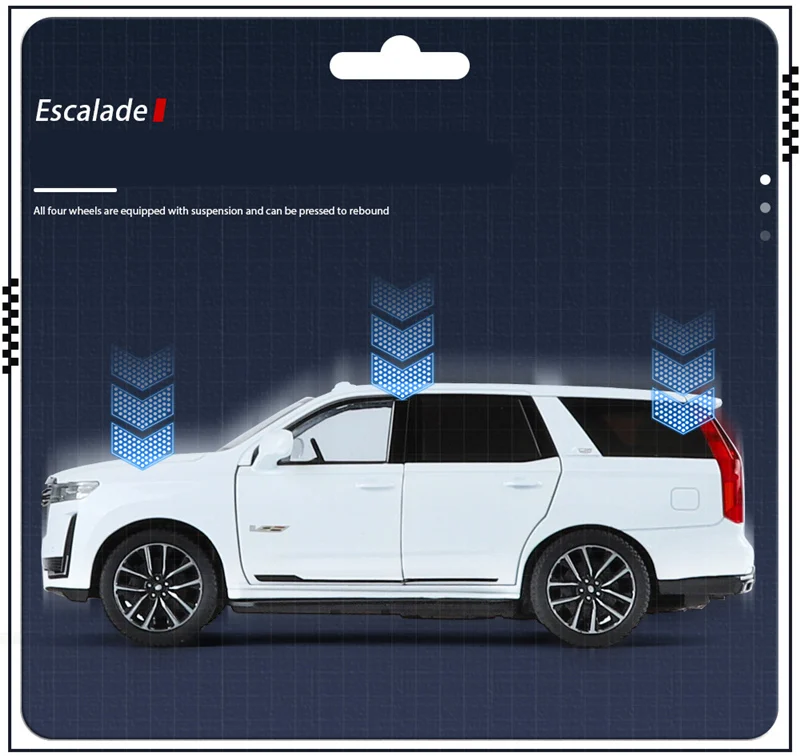 1/24 Cadillac Escalade SUV Luxus-Automodell aus Legierung, Druckguss-Metall Geländewagen-Modell mit Sound und Licht, Kinderspielzeug-Geschenk – Detail 12