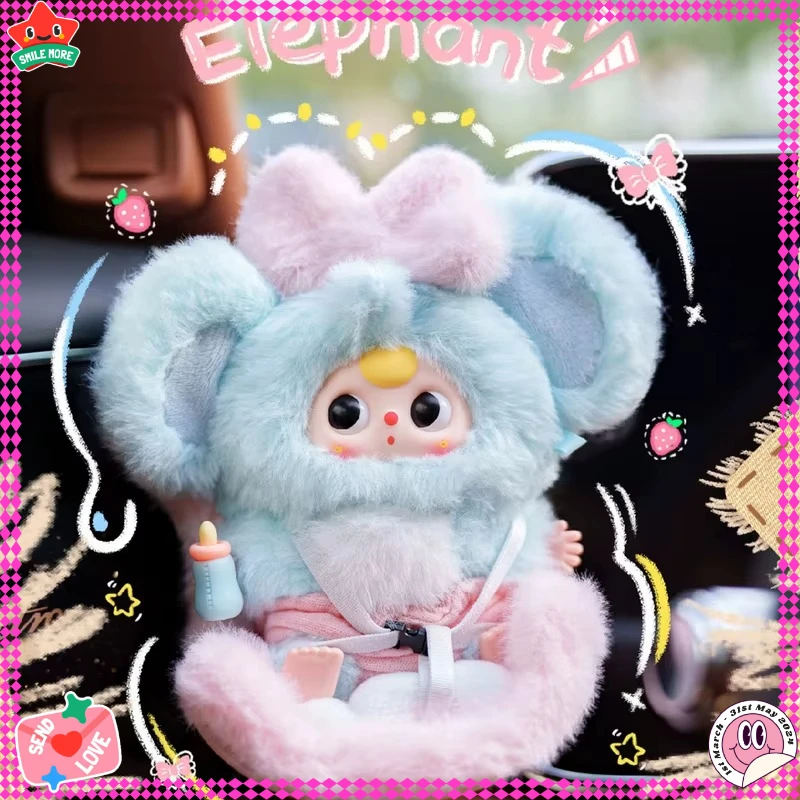 

Baby Three Plush Car Blind Box Cute Doll Pendant Genuine Soft Toy For Girls Trendy Surprise Gift Trendy Blind Box Toys