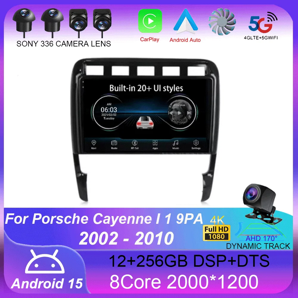 

Android 15 For Porsche Cayenne I 1 9PA 2002 - 2010 Car Radio Multimedia Video Player Navigation stereo GPS