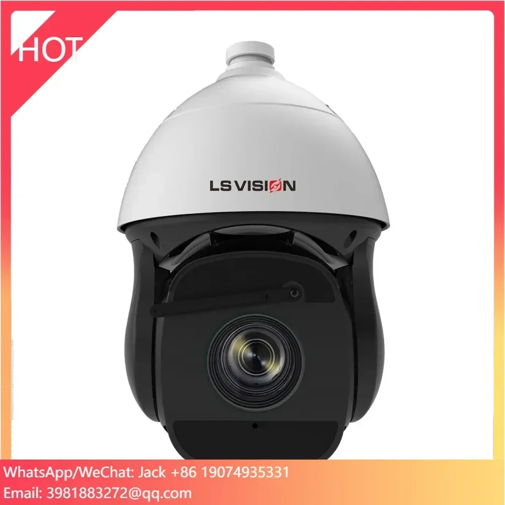 

LS VISION 2MP 44x Zoom/ 4MP 32x Zoom/ 8MP 37x Zoom 200m IR IK10 AI Intelligent Video Analysis High Speed Dome IP PTZ Camera