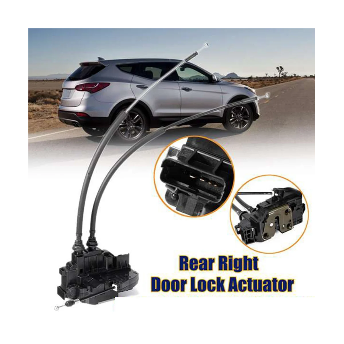 1 Pcs Rear Right Side Power Door Lock Actuator for Hyundai Santa Fe 2007-2009 814202B000 81420-2B000