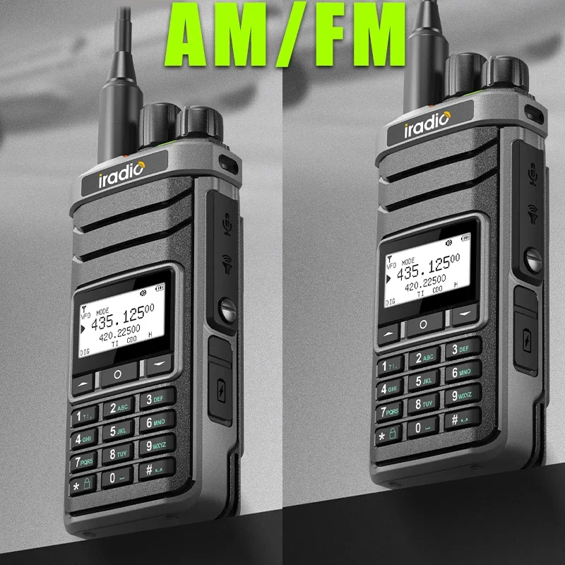 iradio UV-88 متعدد الموجات هام راديو HF UHF VHF ثنائي النطاق AM USB LSB CW CB LW MW SW SSB استقبال 1024 قنوات نفس Radtel RT-860