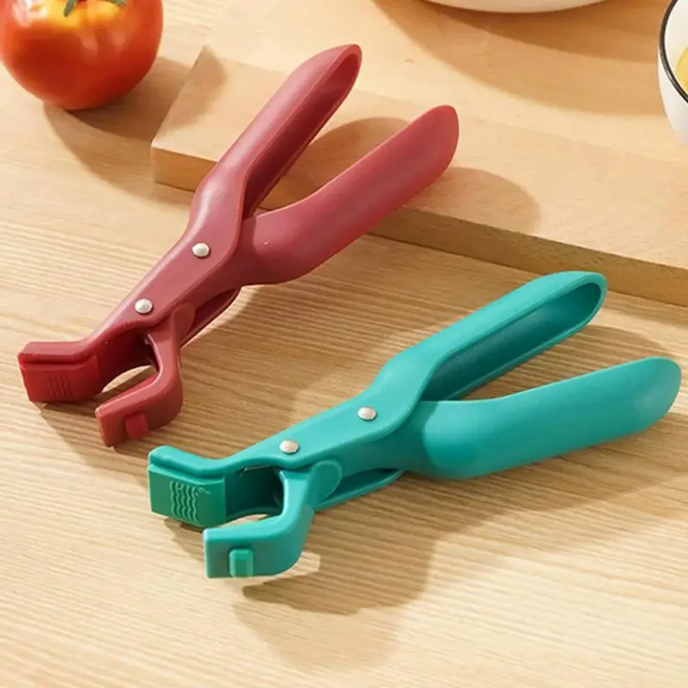 Silicone Hot Bowl Gripper Household Heat Resistant Anti Scald Plate Clamp Non-slip Dish Clip Air Fryer