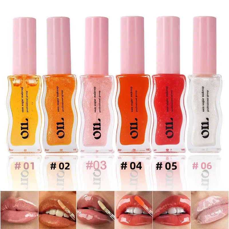 Brillant à lèvres teinté aux fraises, Essence de miel, huile imperméable, hydratant, pour femmes, maquillage sur le thème des fruits, cadeau de saint valentin