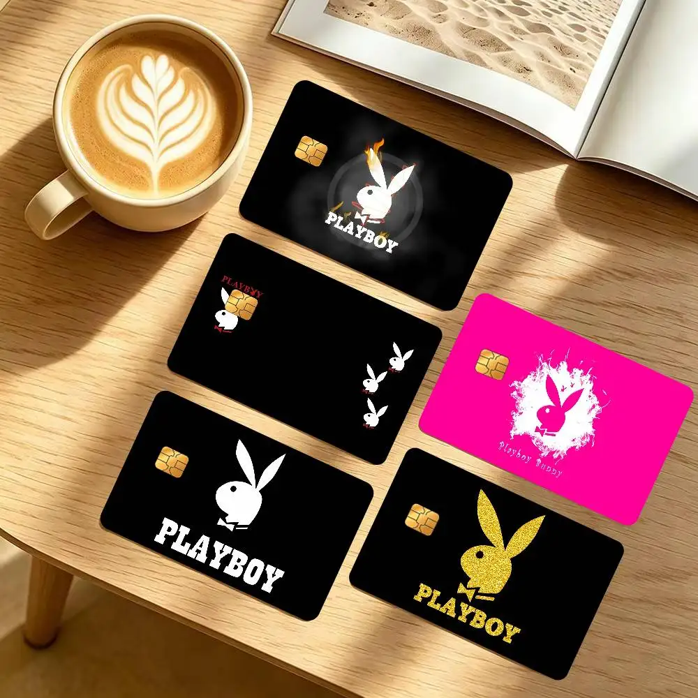 LOGO P-L-aybO-y Aesthetic  Spend or Save Funny Shell Ultra Thin No Fade Sticker Cover Film for Debit Credit Card