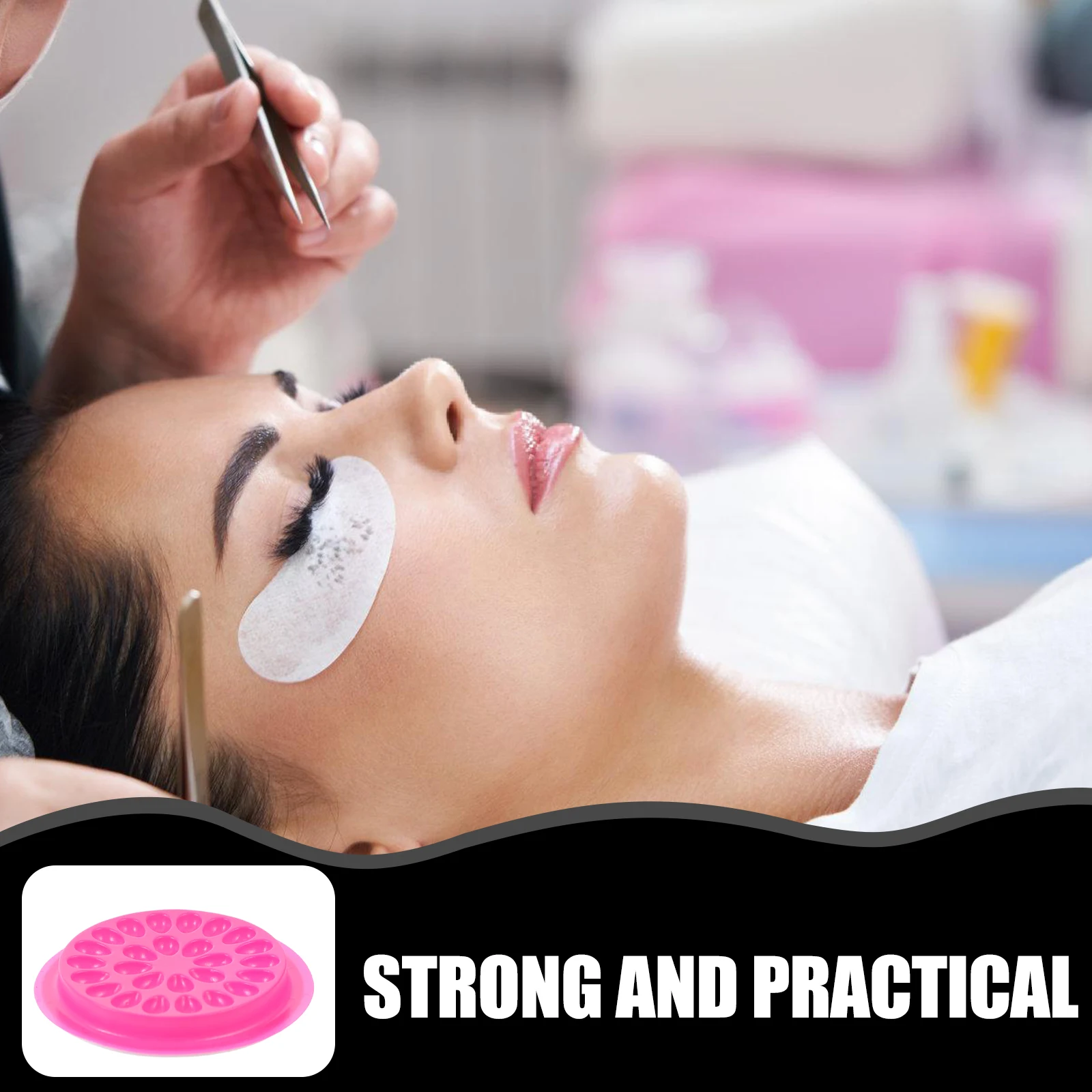

Grafting Eyelash Tray Eyelash Extension Tray Holder Eyelash Plate Eyelash Hand Plate Lash Holder Eyelash Holder