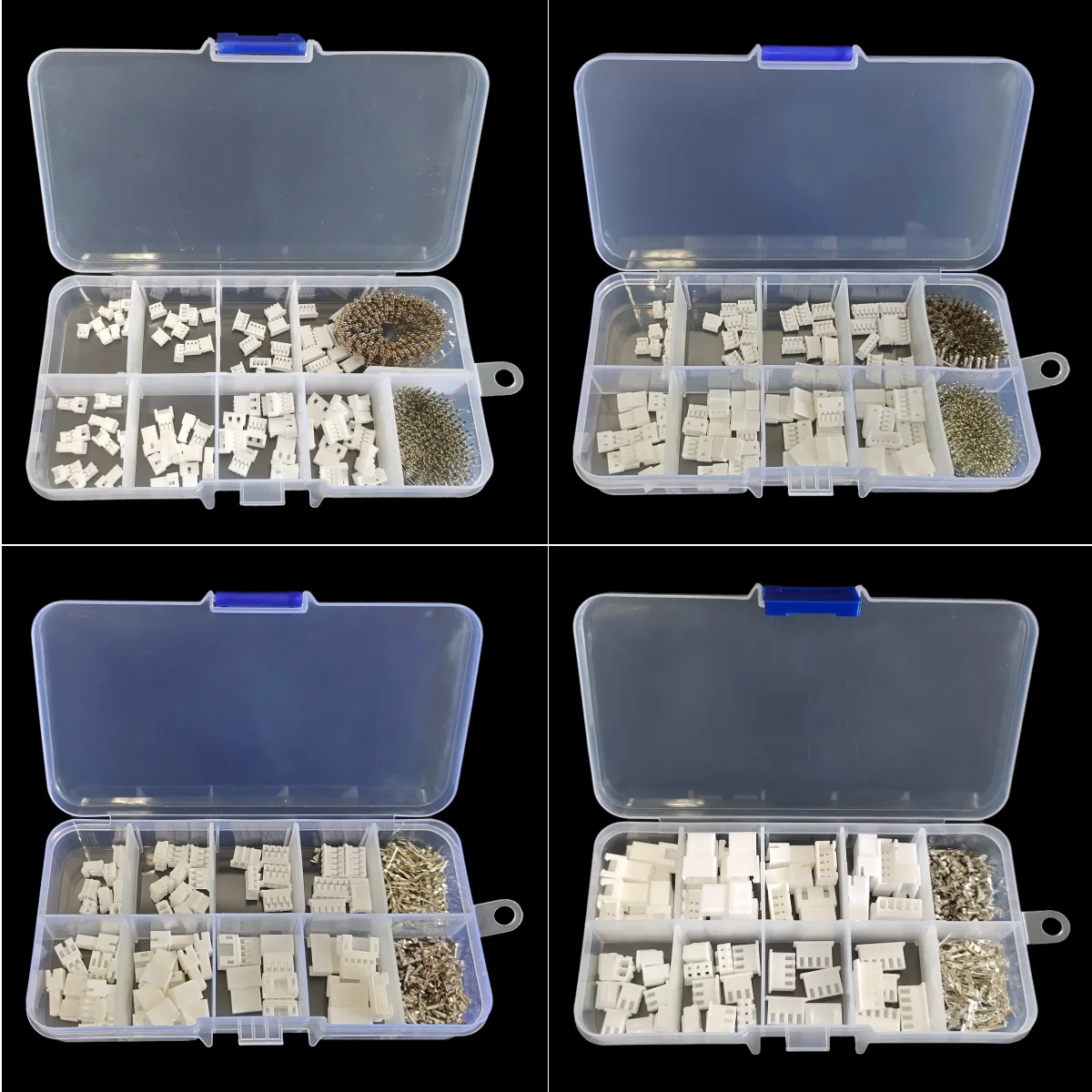 

1Box JST 1.25mm/ZH 1.5mm/PH 2.0mm/XH2.54mm/MX 2.0mm Male and Female Docking Housing Crimp Terminal Connector Kit