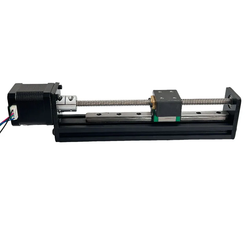 250mm Stroke T-type Sliding Table Rail Linear Stage Transport Guide Platform & NEMA17 48MM Stepper Motor Kit