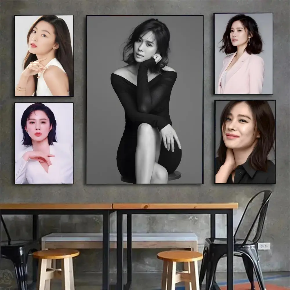 actor intelligent K-Kim Hyun Joo Poster Poster Painting Wall Art Mural for Living Room Home Decor and Gifts