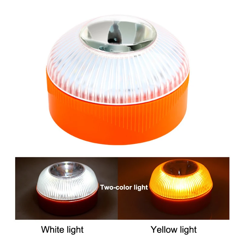 New V16 Explosion Flashing Light With Battery LED Emergency Help Flash Light Magnetic Induction Strobe Flashing Warning Light