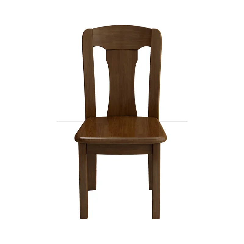 New Chinese style solid wood backrest for household snack shops, dining chairs, restaurants, desks, restaurants, mahjong tables,