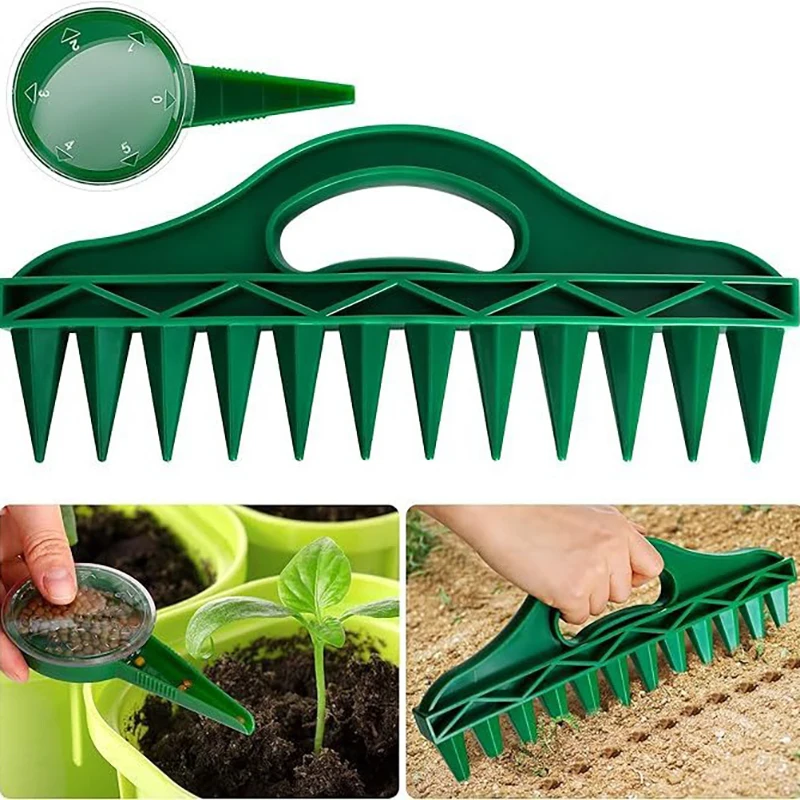 1/2PCS Seeder Planter Tool Soil Digger Planter Manual Sower Flowerpot Gardening Tool Seed Sowing Dispenser For Garden Tool