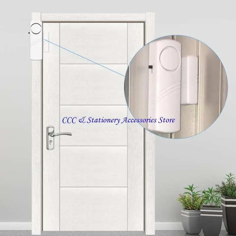 Q1JC Pintu Alarm Jendela Nirkabel Kontak 90DB Alarm Burglar