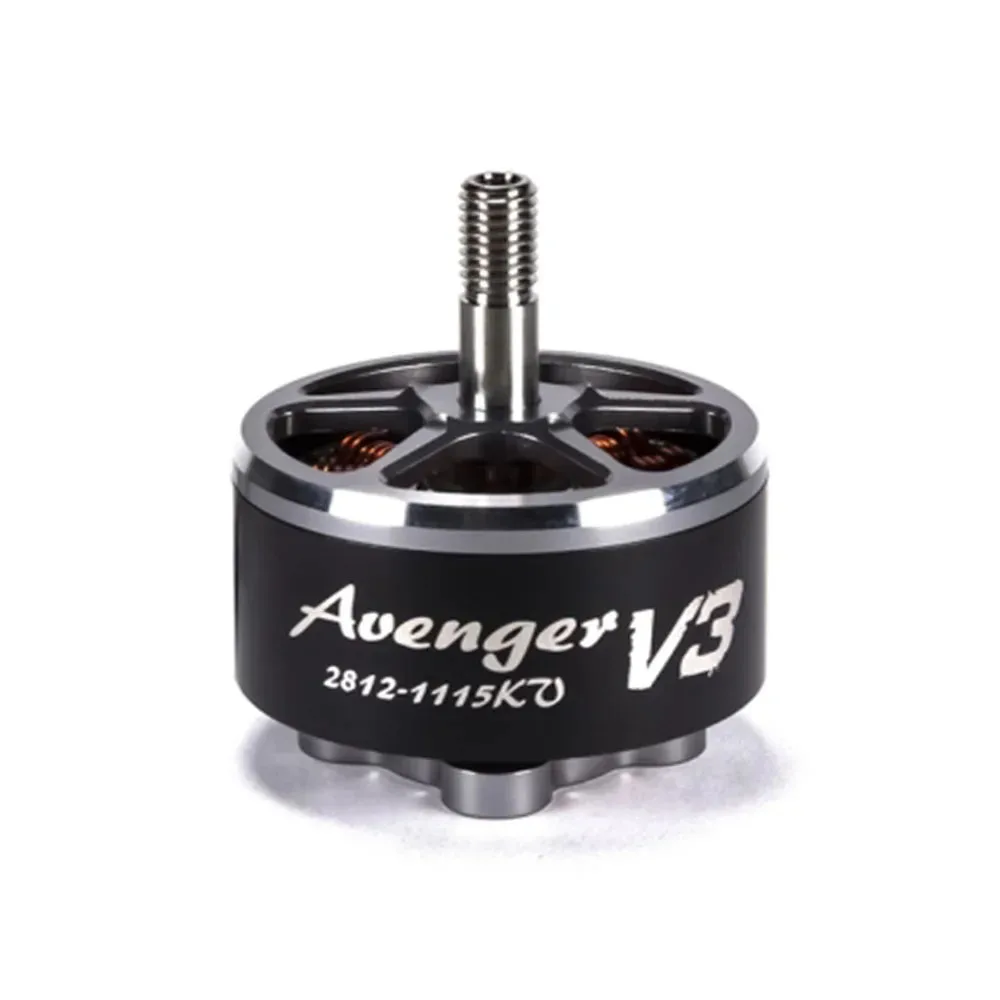 Brotherhobby Avenger 2812 V3 900KV / 1115KV Brushless Motors 5-8S Titanium Alloy hollow shaft for RC FPV Racing Drone