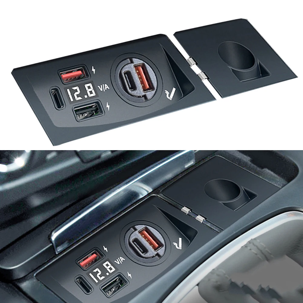 Onboard Charger Panel Plate for Q5 for a5 S5 SFor Q5 for rs5 for rs4 Models Year Range 2008-2018 12V Dashboard Integration