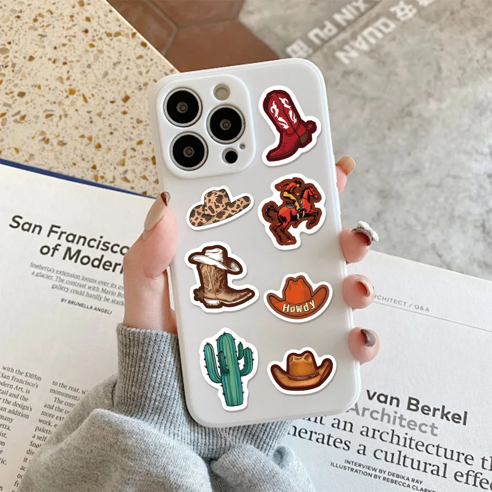 500PCS COWBOY Fun Roll Stickers DIY Luggage Laptop Water Cup Waterproof Stickers
