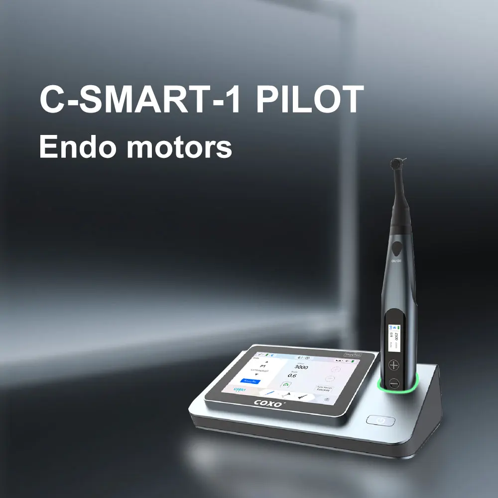 

COXO C-SMART-1 PILOT Эндодвигатели Большой цветной ЖК-дисплей 5 в 1, функциональность, бесконтактная зарядка супер мини-головки