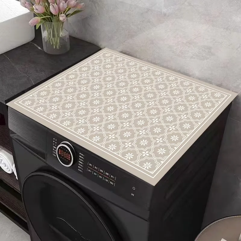 Solid Color Kitchen Countertop Mat Small Fresh Geometric Coffee Machine Mat Drying Mat Kitchen Table Countertop Anti Slip Mat