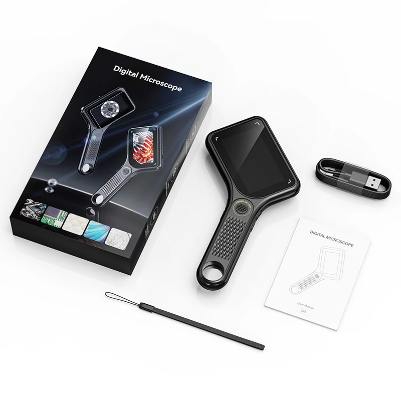 Handheld USB Digitale Microscoop 3.0 inch Groot Scherm Autofocus Digitale Vergrootglas 500x 2MP voor Elektronica Reparatie PCB Horloge
