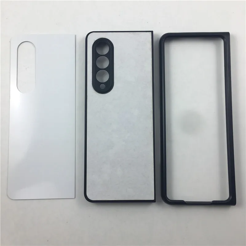 2D Sublimation Case Plastic Cover For Samsung Galaxy Z Fold 3 4 5 6 Blank Printed Metal Sheet 10pcs