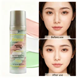 One Step Correct Makeup Base Skin Tone Correcting Brightening Primer Balances Skin Tone and Neutralises Redness 3 Colors 30ml