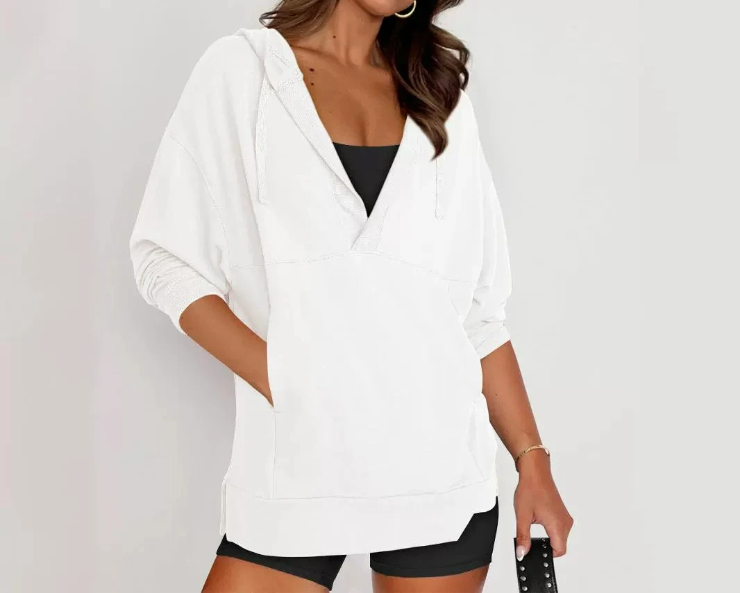 2025 Hooded Sweatshirt Women's Autumn Women's Casual Sportswear Fashionable Loose Jacket