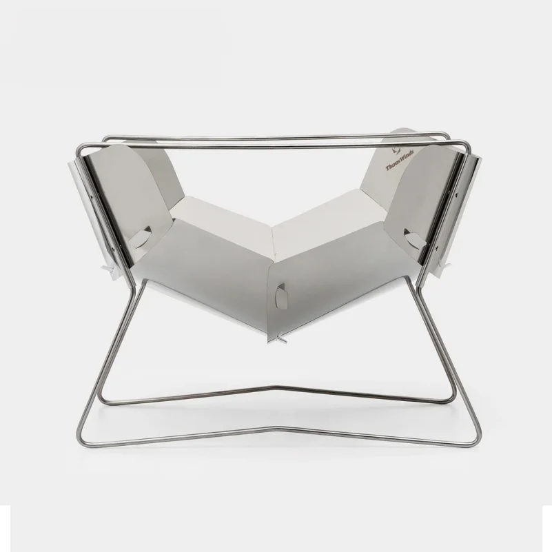 Ultralight Outdoor Foldable Stove Camping Quick-install Wood Stove Fire Pit for Trekking Heating Cooking