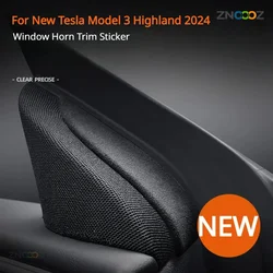 For Tesla Model 3 Highland 2024 Car Window Audio Trim   Suede Window Horn Decorative Strip Sticker Interior Accessories