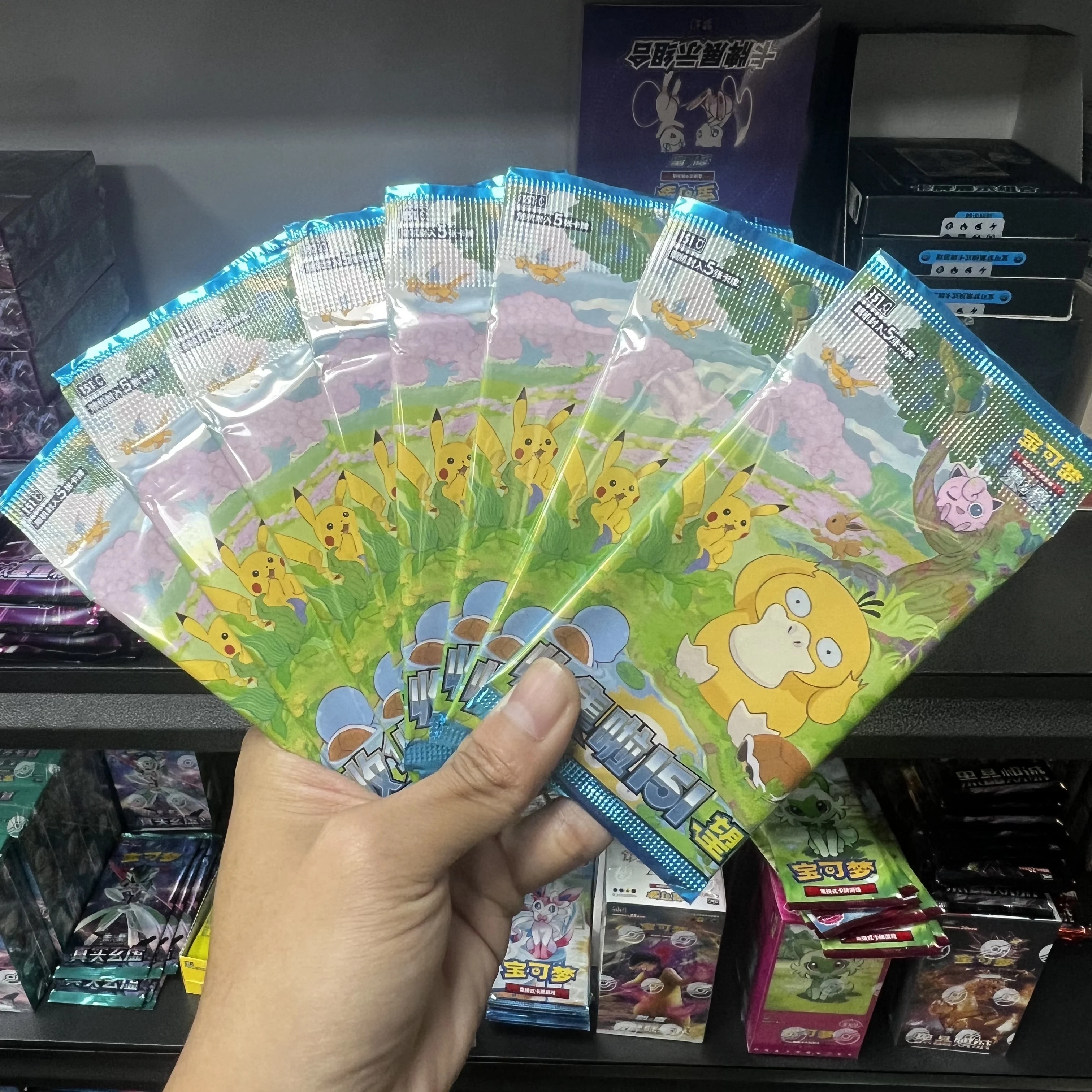 pokemon-cards-original-trading-ptcg-cartoon-collected-151-see-supplementary-pack-151-coin-set-collect-card-book-child-gift