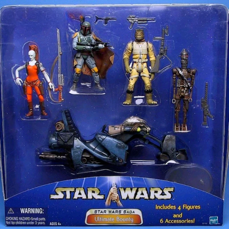 

Hasbro Star Wars Bounty Hunter Set Star Wars Set Flying Motorcycle 3.75 Inch Action Figures Action Figure Toy