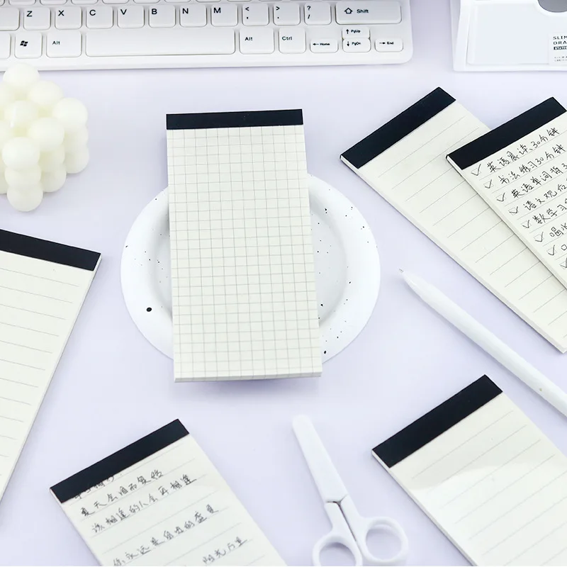 40sheets Korean Creative Stationery with No Prints and Simple Long Handbook Notes Portable Notes for Notes TODO Plan Student